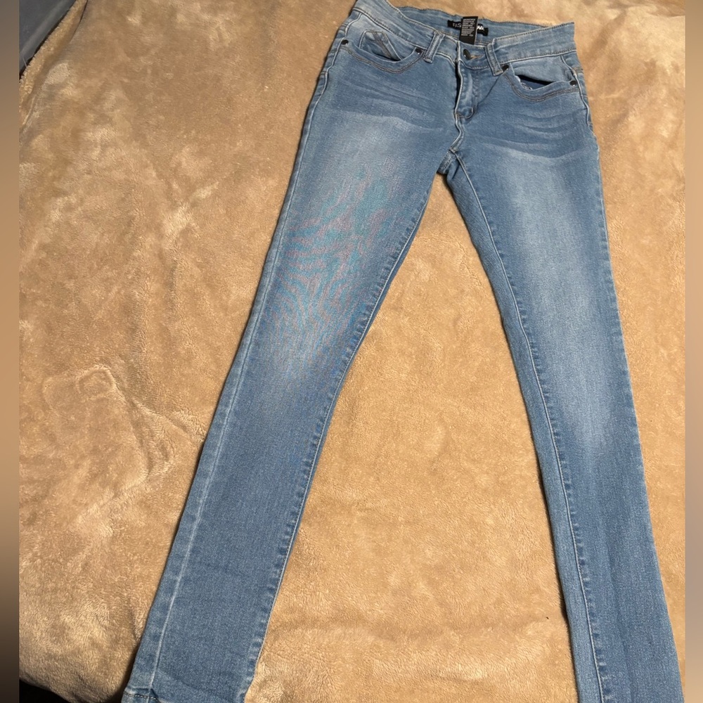 Fashion Nova Sky Blue Denim Jeans